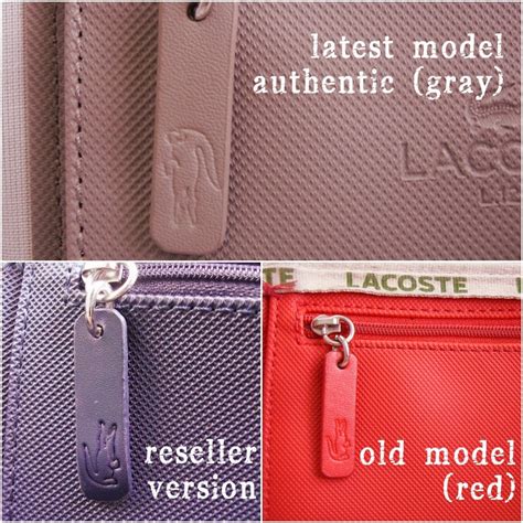 lacoste authentic vs fake bag|counterfeit lacoste purse.